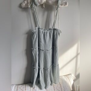 Altar'd State Light Green Babydoll Dress